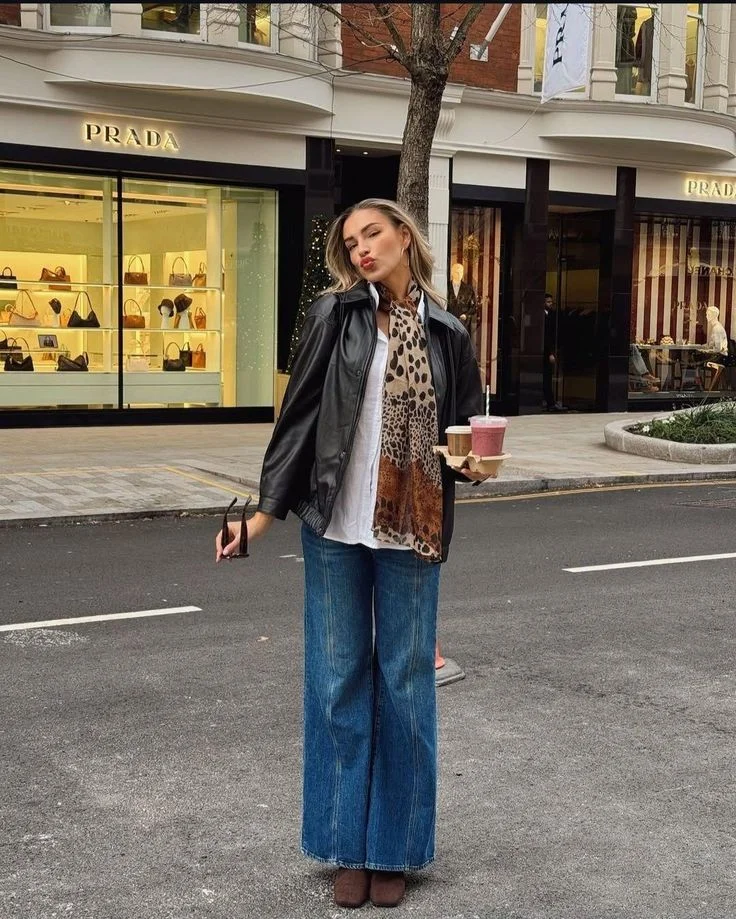 leather jacket outfit