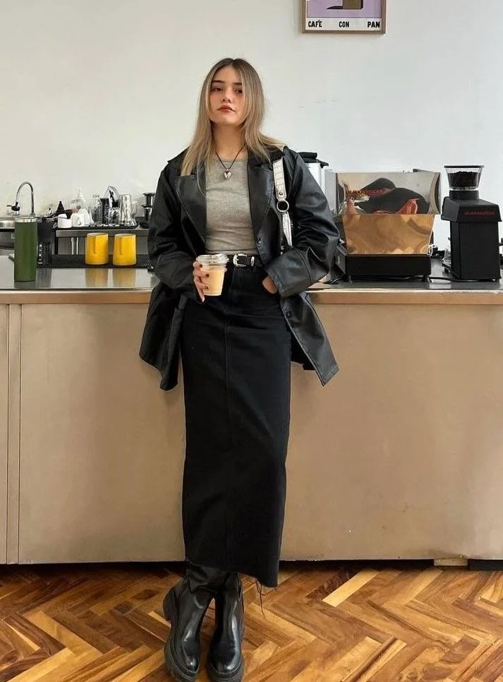 leather jacket outfit