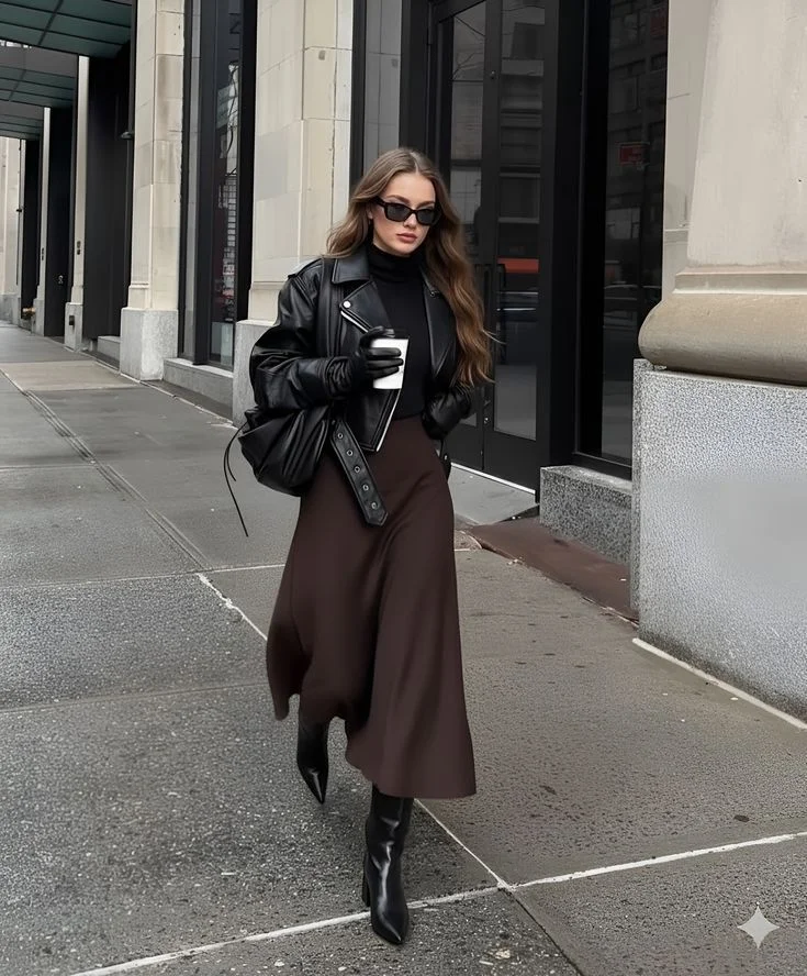 leather jacket outfit