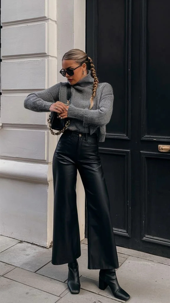 leather pants outfit