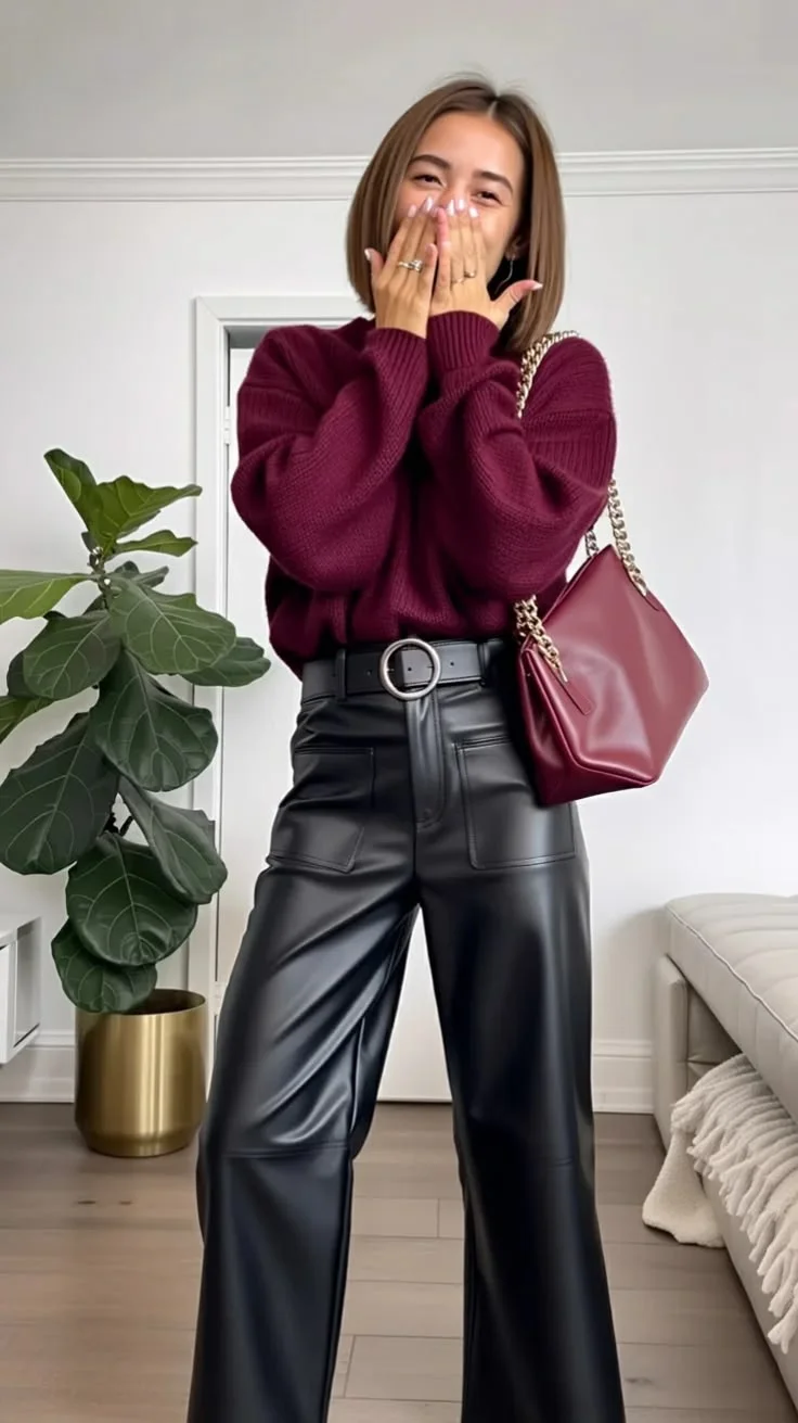 leather pants outfit
