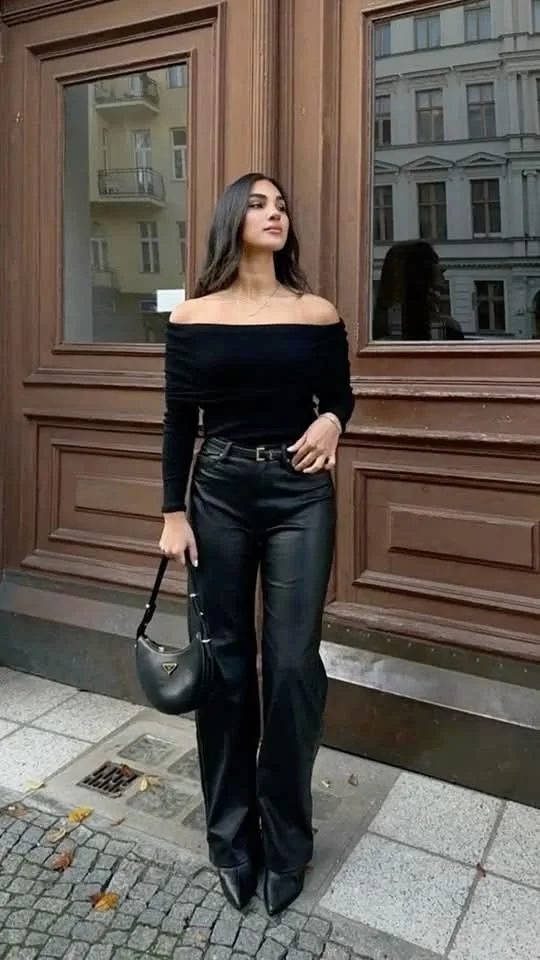 leather pants outfit