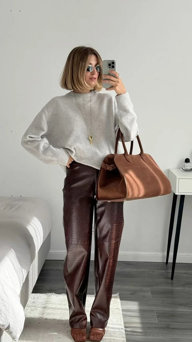 leather pants outfit