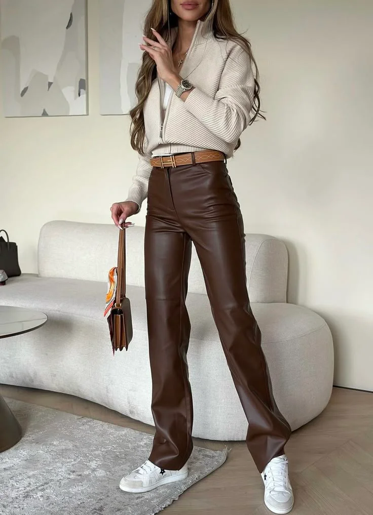 leather pants outfit