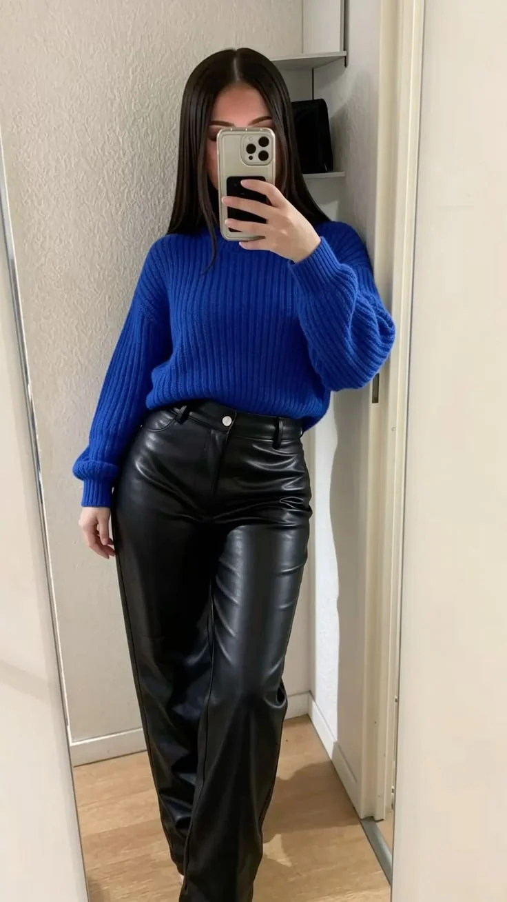 leather pants outfit