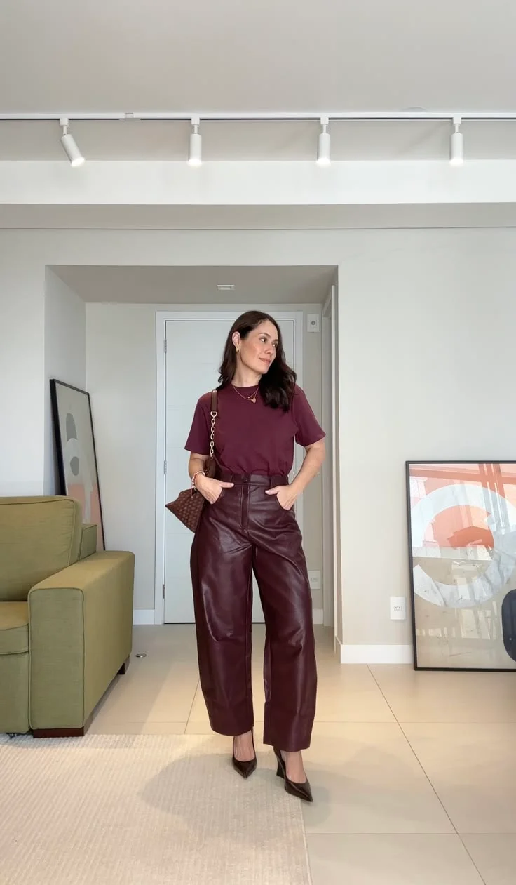 leather pants outfit