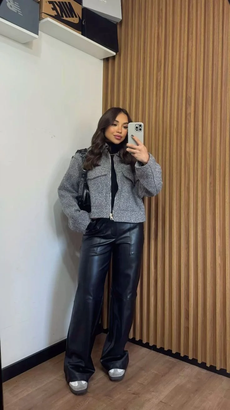 leather pants outfit