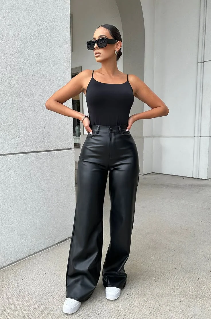 leather pants outfit