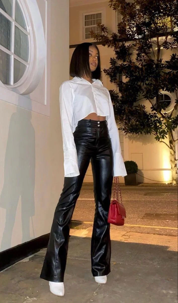 leather pants outfit