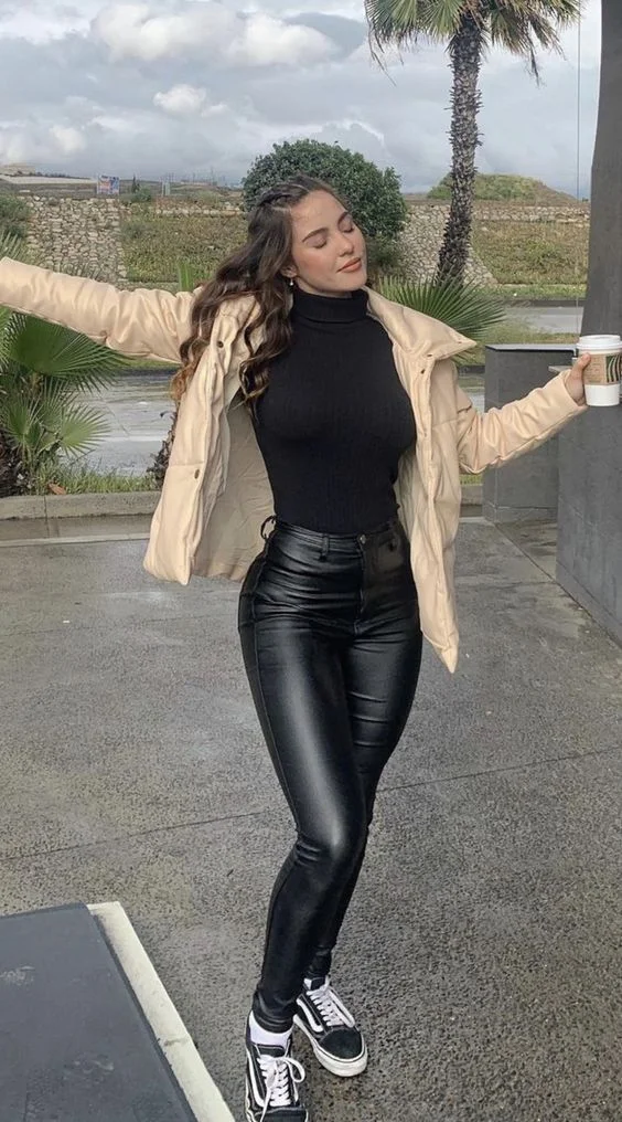 leather pants outfit