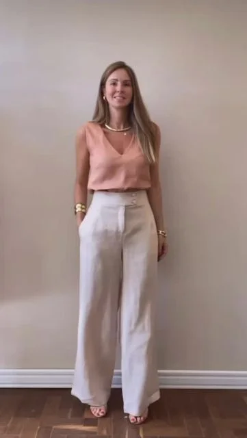 linen pants outfit