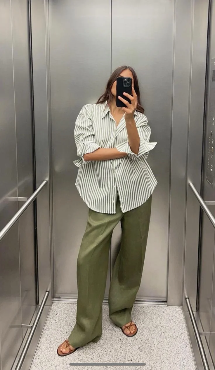 linen pants outfit