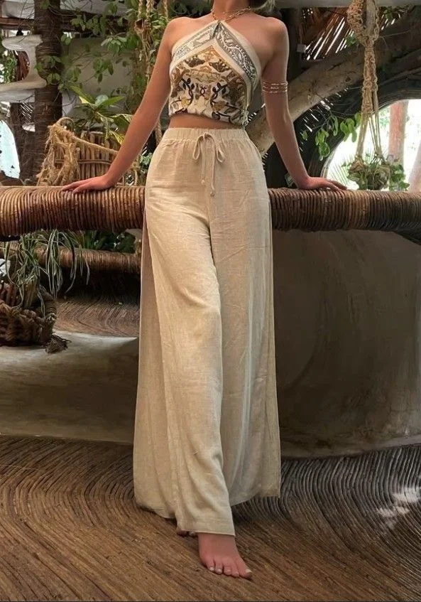 linen pants outfit