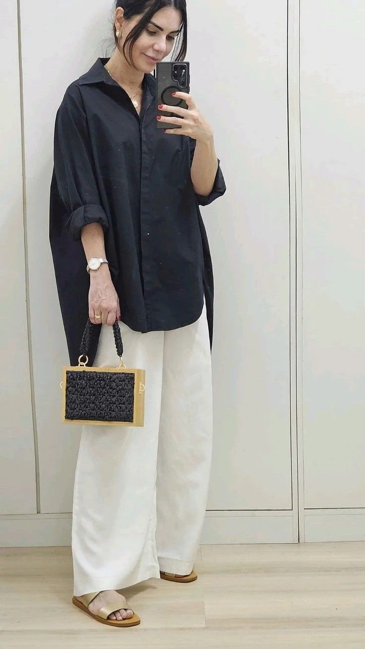 linen pants outfit