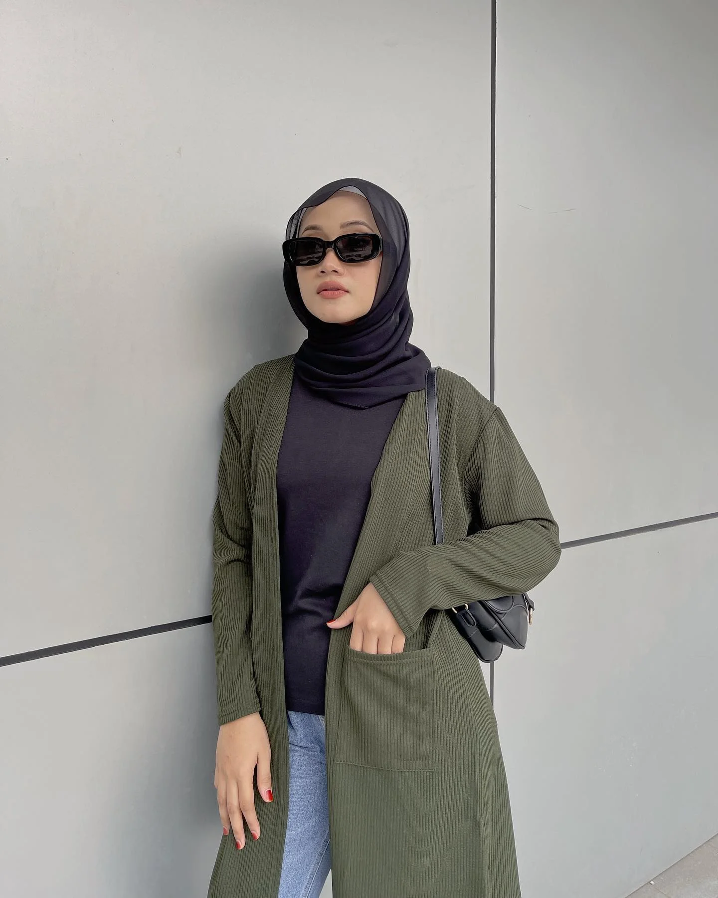 long cardigan outfit