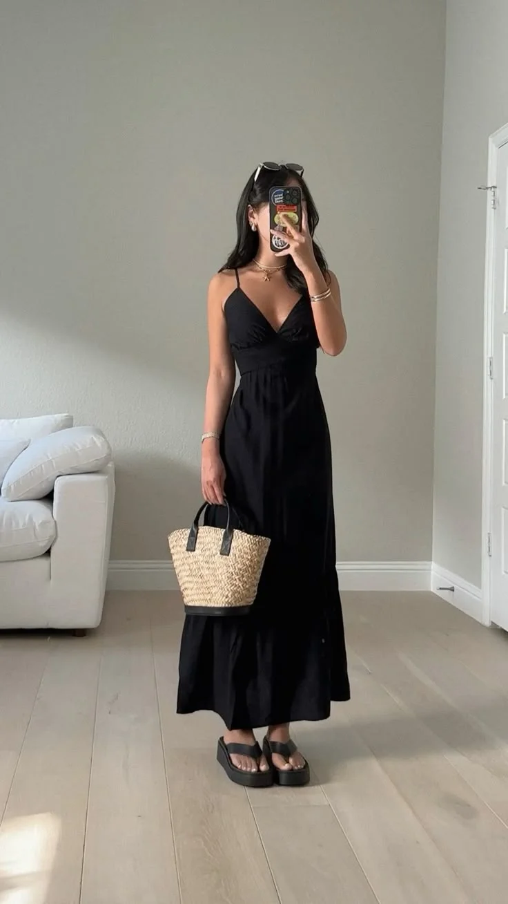 maxi dress outfit