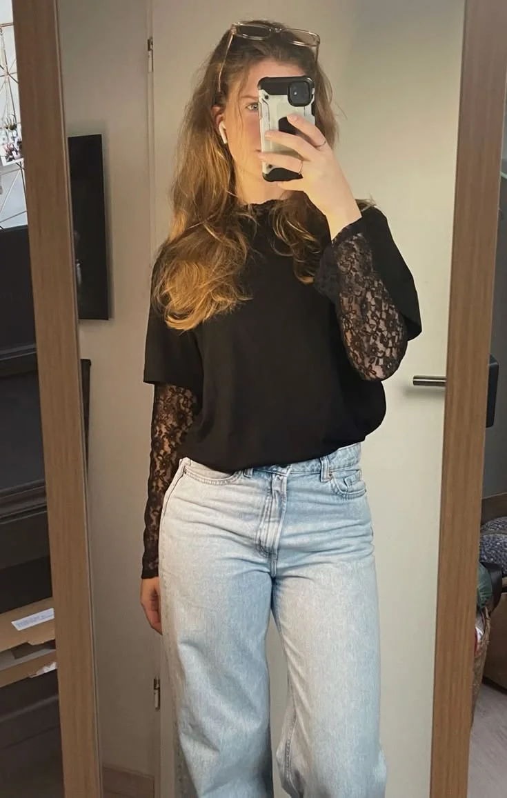 mesh top outfit