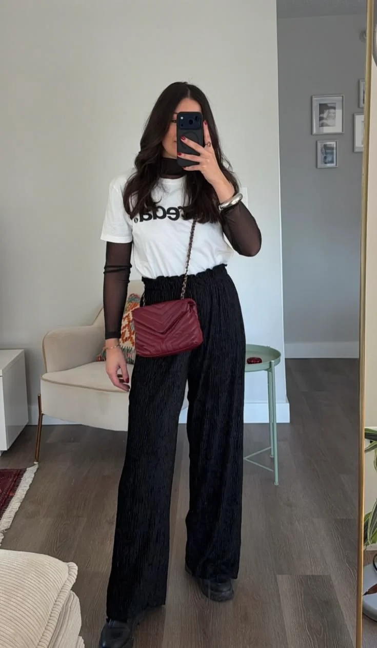 mesh top outfit