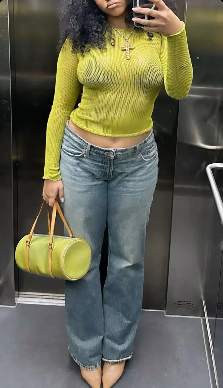 mesh top outfit