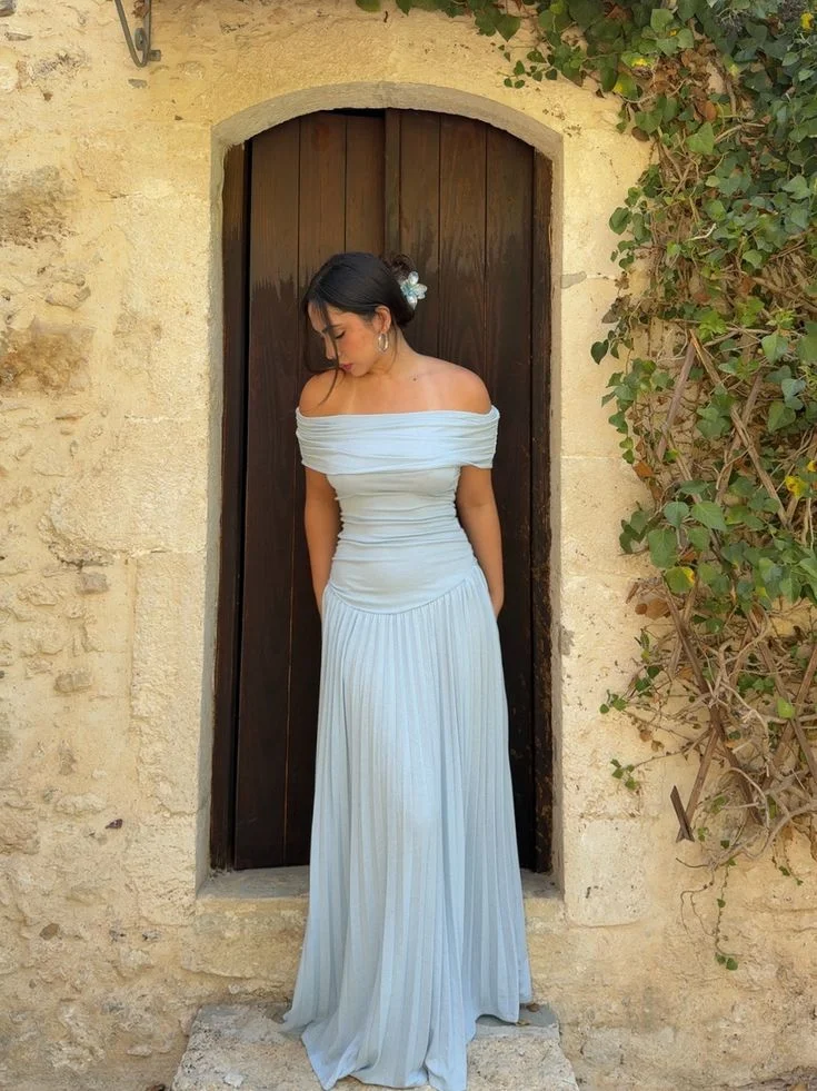off the shoulder dress