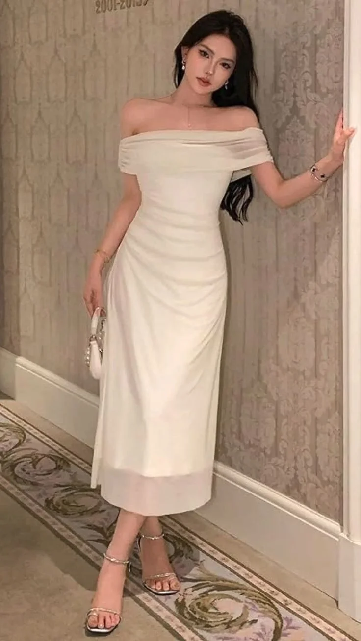 off the shoulder dress