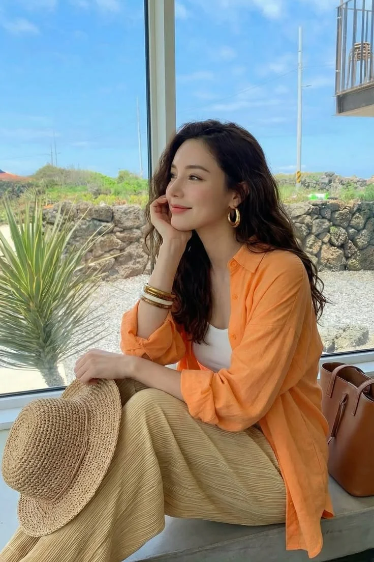 orange outfit ideas