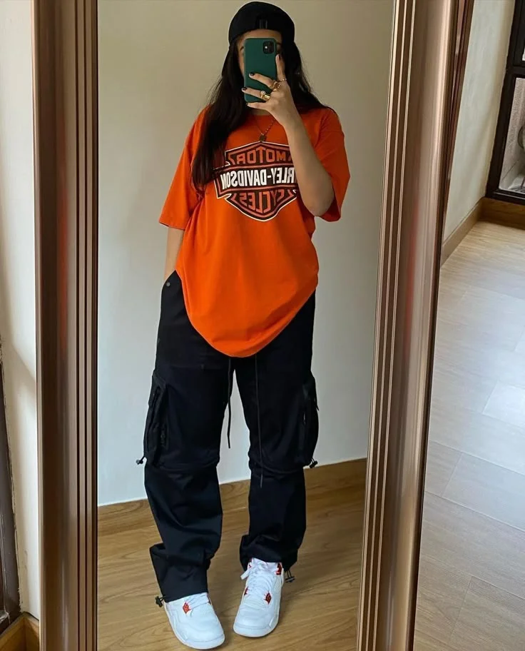 orange outfit ideas