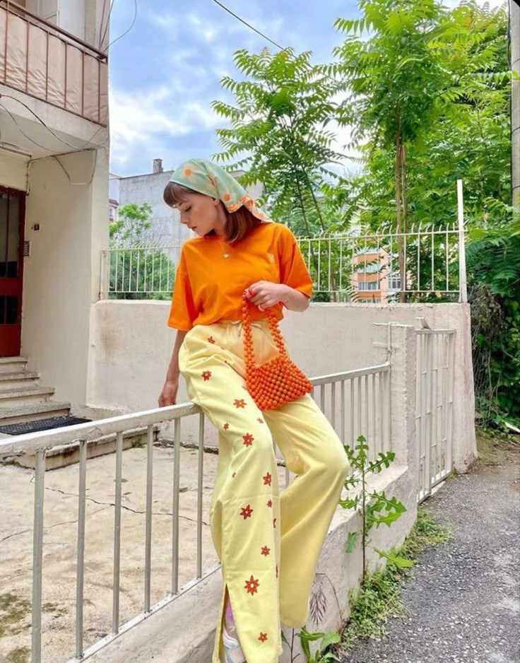 orange outfit ideas