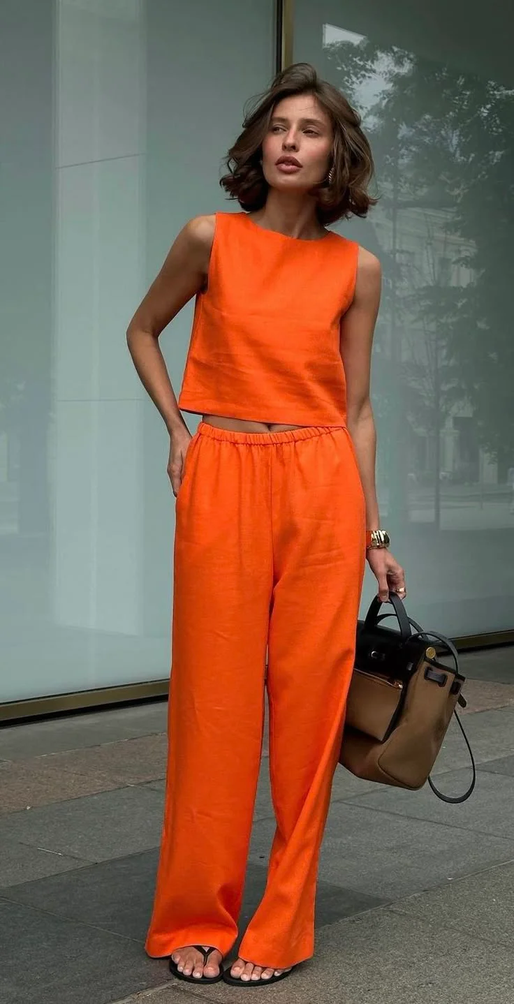 orange outfit ideas