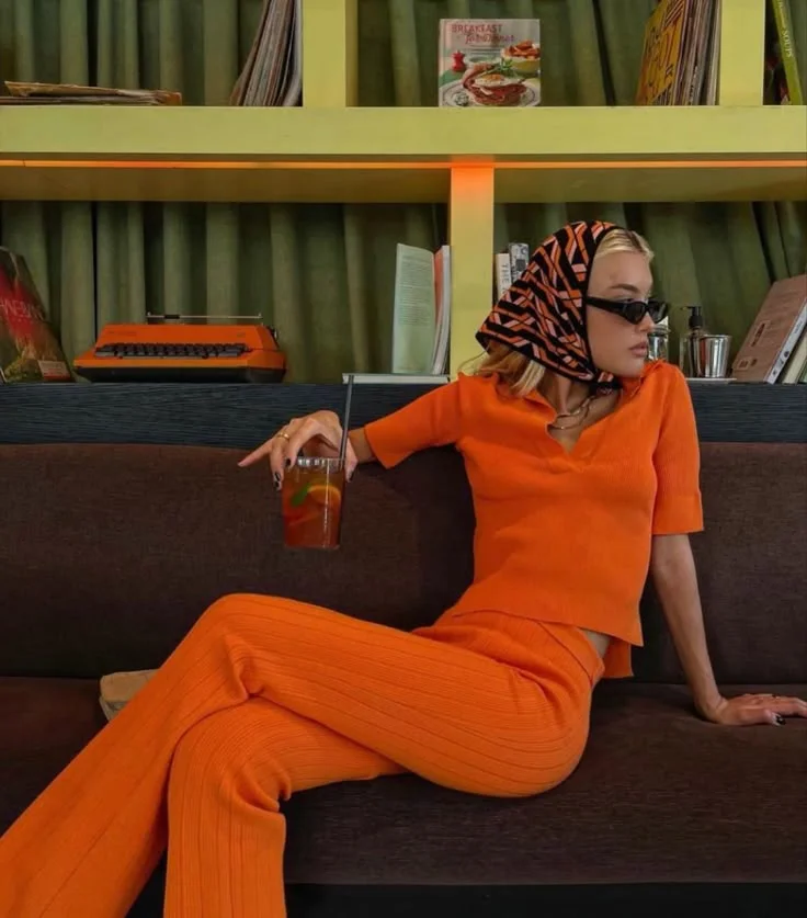 orange outfit ideas