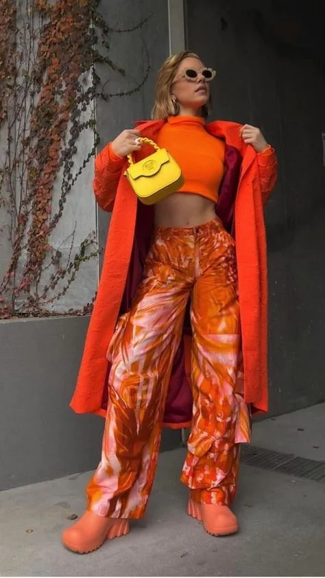 orange outfit ideas