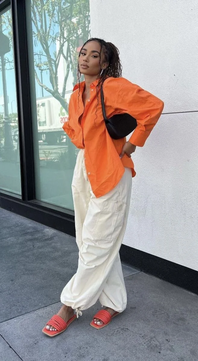 orange outfit ideas