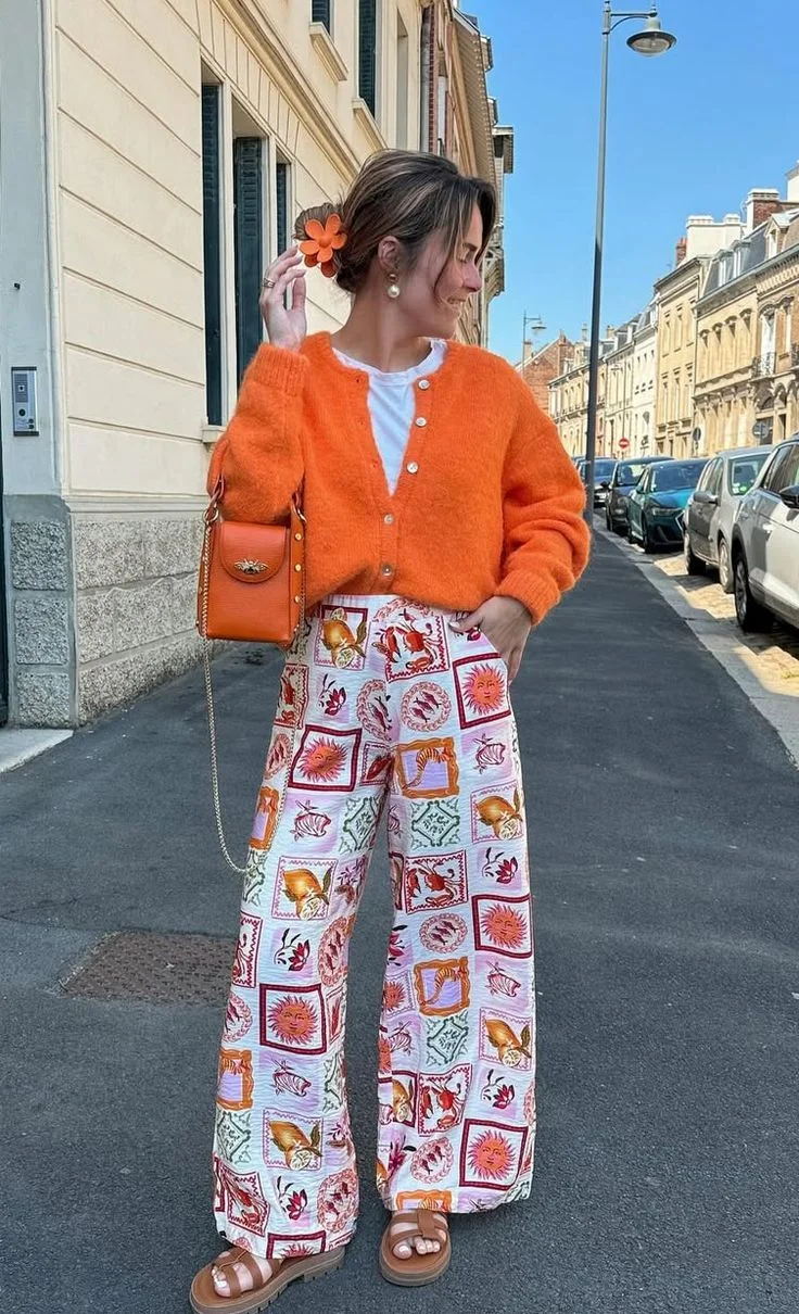 orange outfit ideas