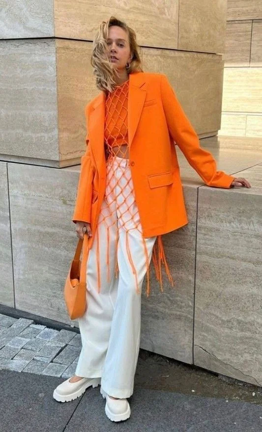 orange outfit ideas