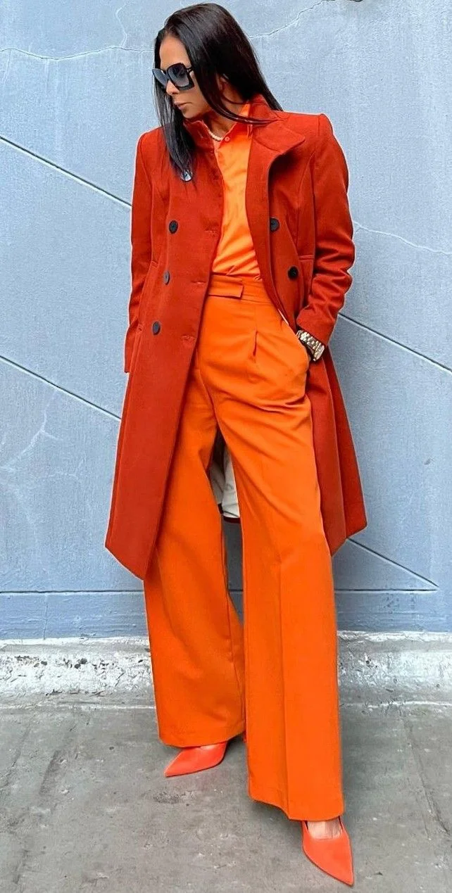 orange outfit ideas