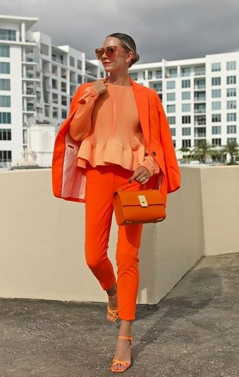 orange outfit ideas