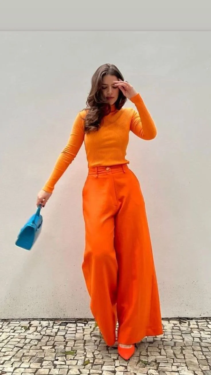 orange outfit ideas