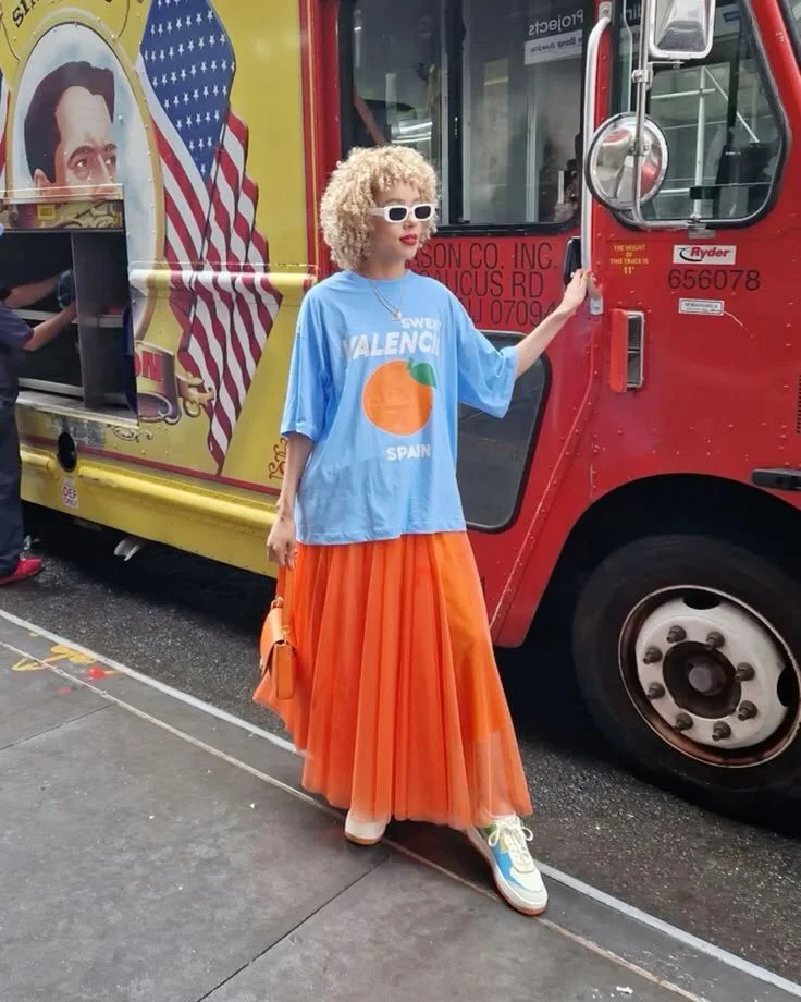 orange outfit ideas