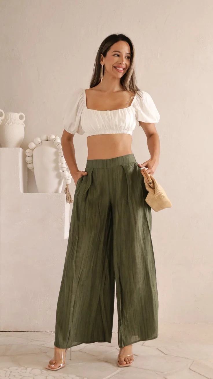 palazzo pants outfit