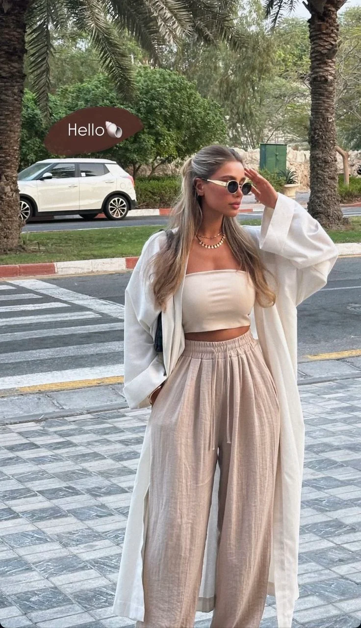 palazzo pants outfit