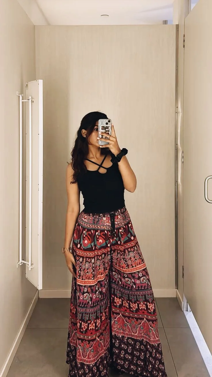 palazzo pants outfit