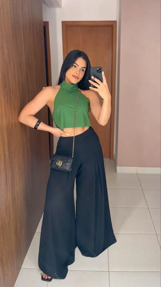 palazzo pants outfit
