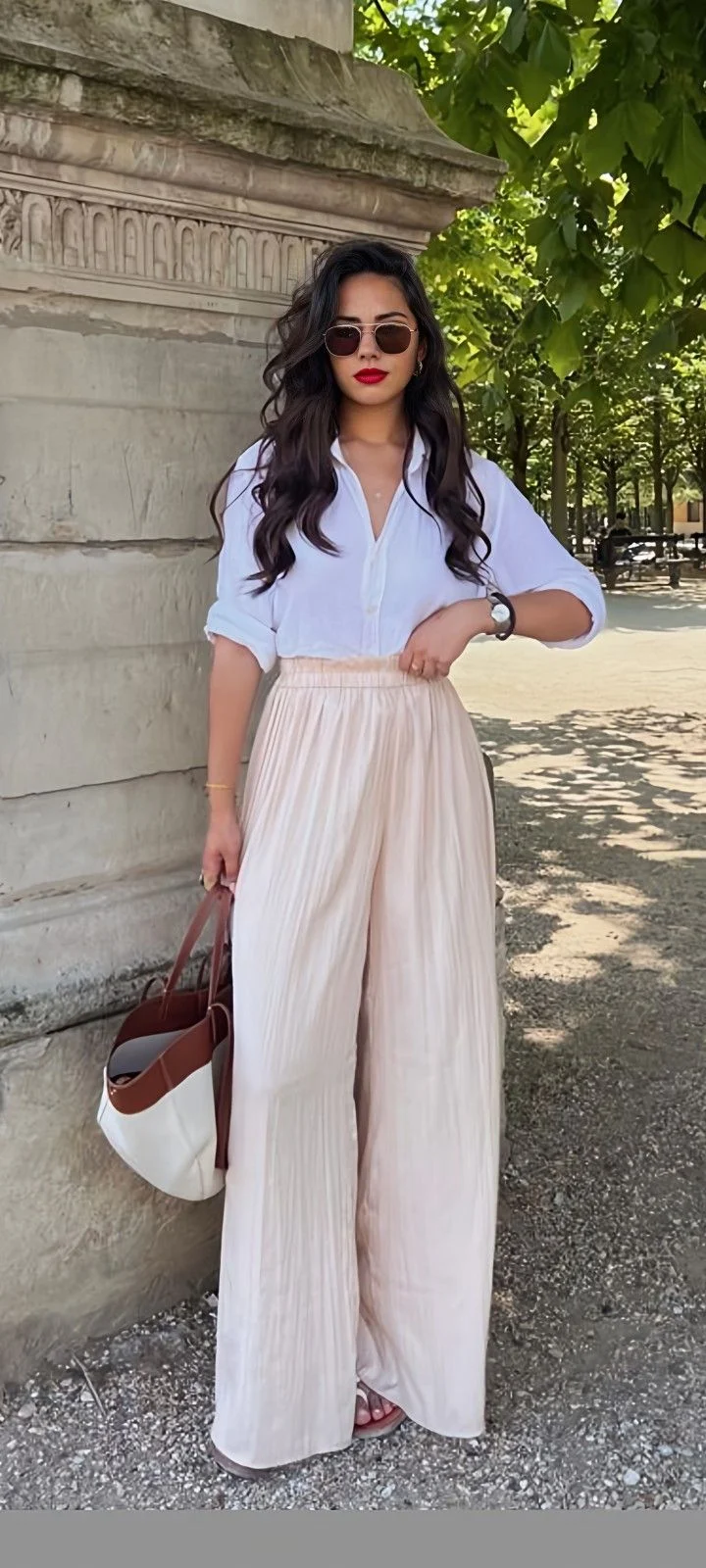 palazzo pants outfit