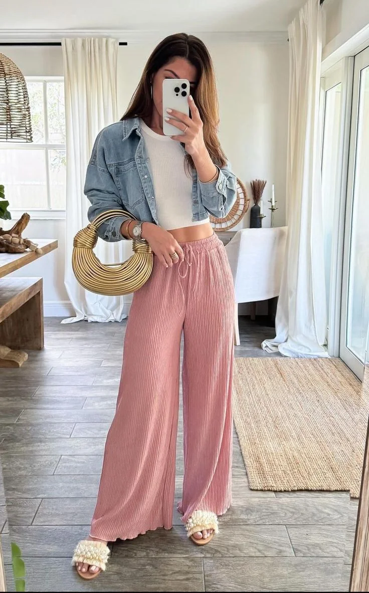 palazzo pants outfit