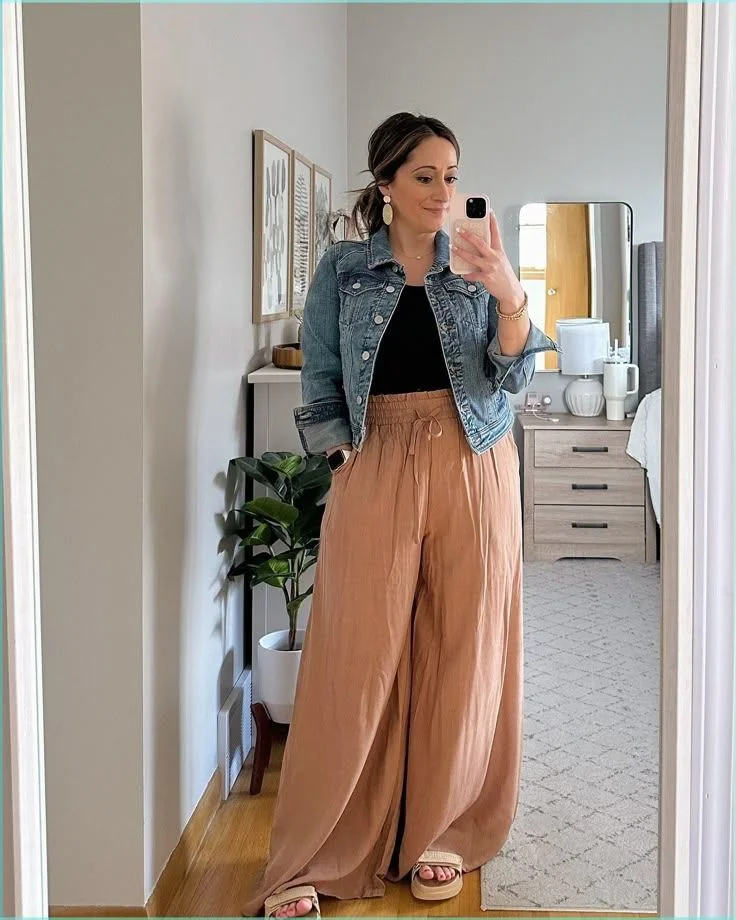 palazzo pants outfit