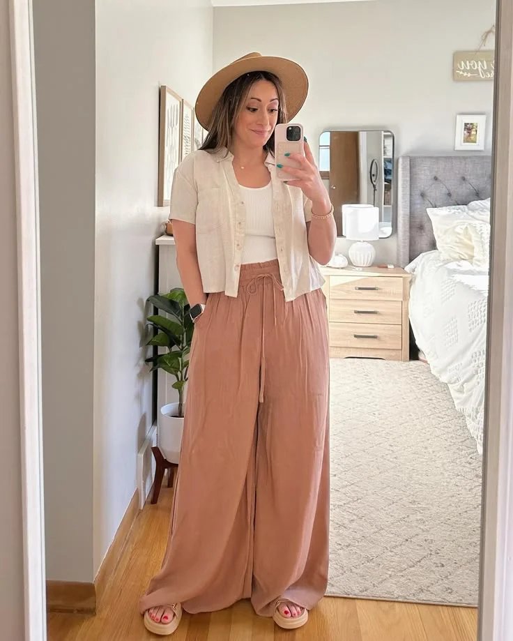 palazzo pants outfit