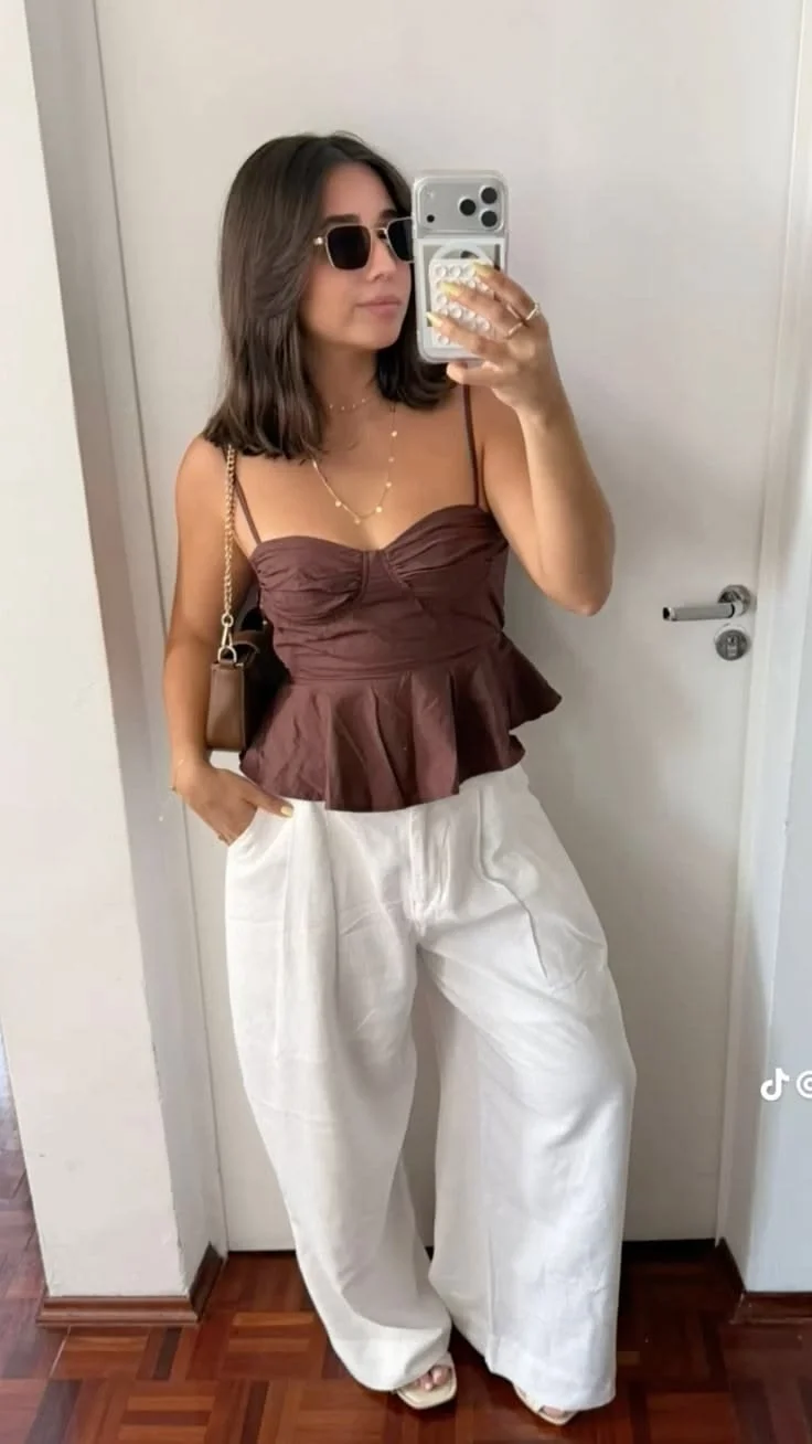 peplum top outfits
