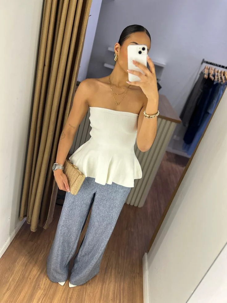 peplum top outfits