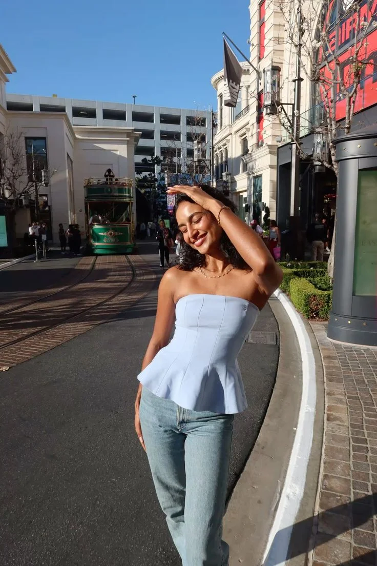 peplum top outfits