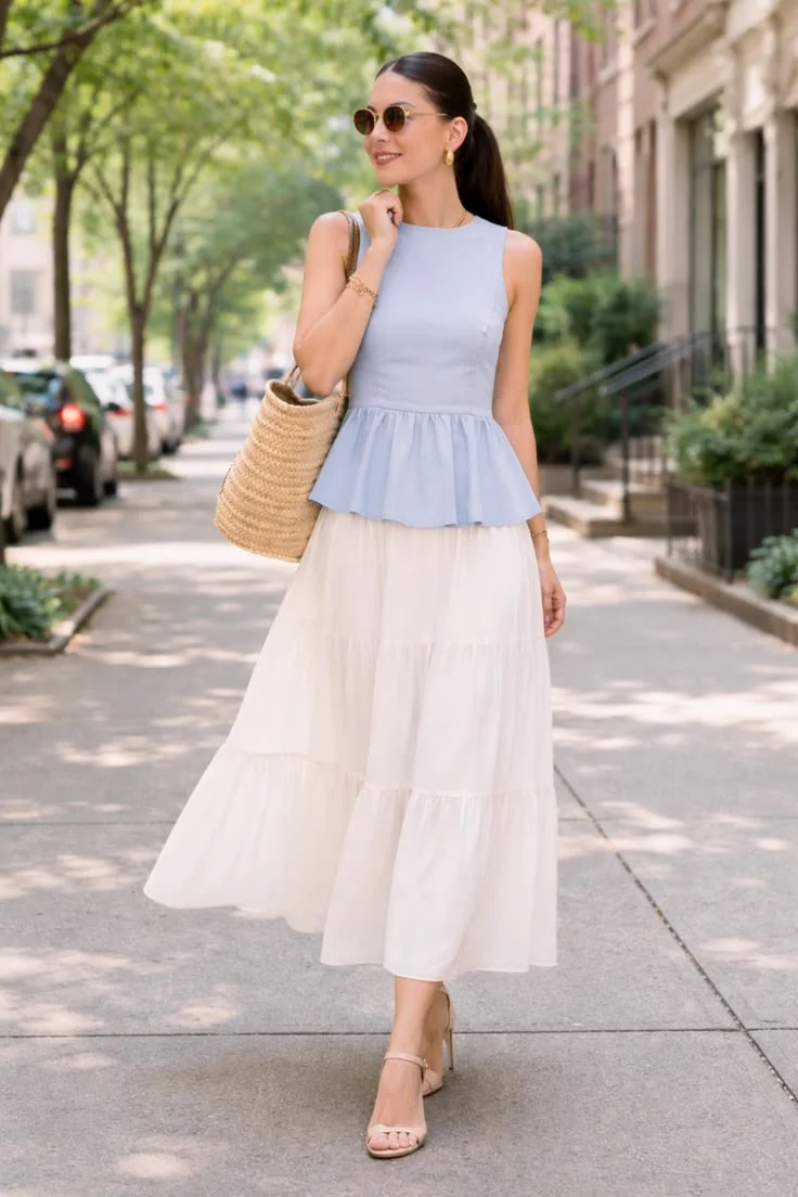 peplum top outfits